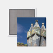 Spanje, Catalonië, Barcelona. Casa Batllo (1906). Magneet (Voorkant / Achterkant)