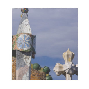 Spanje, Catalonië, Barcelona. Casa Batllo (1906). Notitieblok