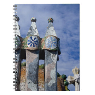 Spanje, Catalonië, Barcelona. Casa Batllo (1906). Notitieboek