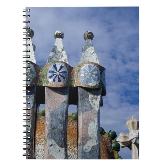 Spanje, Catalonië, Barcelona. Casa Batllo (1906).  Notitieboek (Voorkant)