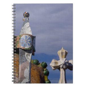 Spanje, Catalonië, Barcelona. Casa Batllo (1906). Notitieboek