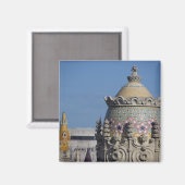 Spanje, Catalonië, Barcelona. Dak van Barcelona Magneet (Voorkant / Achterkant)