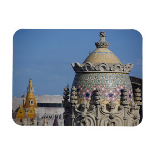 Spanje, Catalonië, Barcelona. Dak van Barcelona Magneet