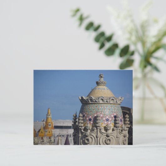 Spanje, Catalonië, Barcelona. Kop van Barcelona Briefkaart (Staand voorkant)