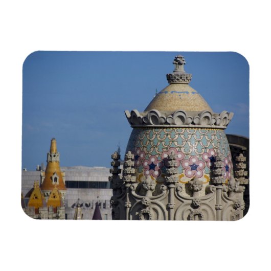 Spanje, Catalonië, Barcelona. Kop van Barcelona Magneet (Horizontaal)