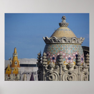 Spanje, Catalonië, Barcelona. Kop van Barcelona Poster