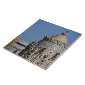 Spanje, Catalonië, Barcelona. Kop van Barcelona Tegeltje (Zijkant)