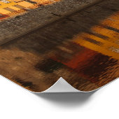 Spanje. Catalonië. Girona. Huisvesting op de Onyar Poster (Hoek)