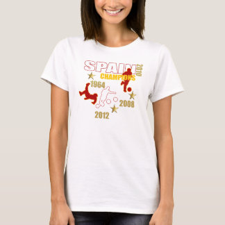 Spanje Champions 1964 2008 2010 2012 World Europea T-shirt