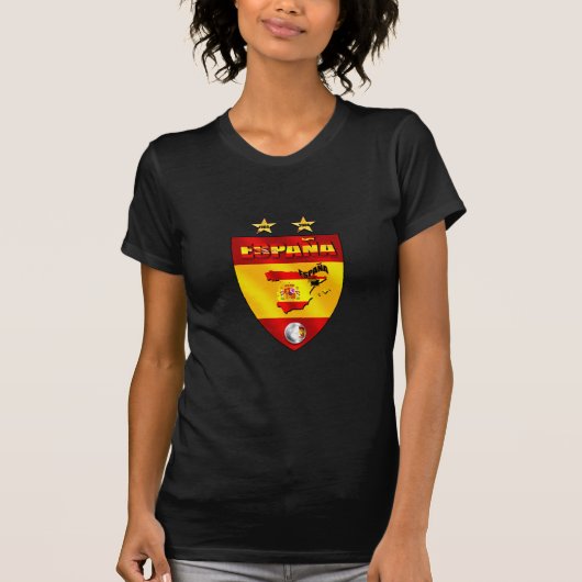 Spanje Champions embleemschild T-shirt (Voorkant)