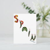 Spanje Chili Peppers Briefkaart (Staand voorkant)