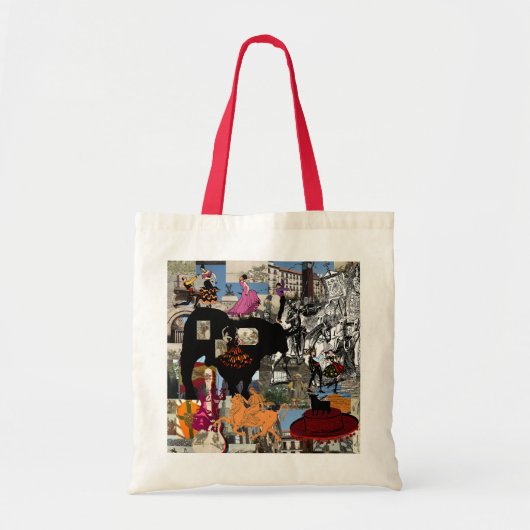 Spanje collage Spaanse cultuurcadeaus Tote Bag (Voorkant)