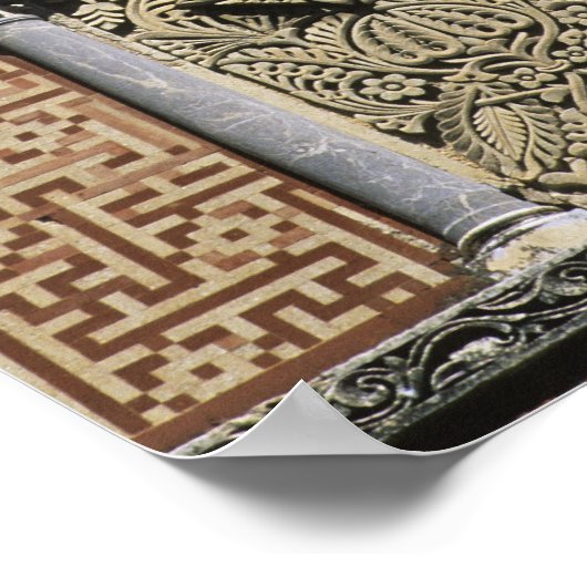 Spanje, Cordoba, Moorish mezquita (moskee). Poster (Hoek)