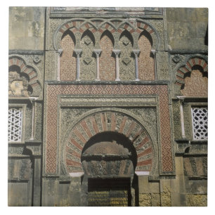 Spanje, Cordoba, Moorish mezquita (moskee). Tegeltje