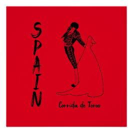 SPANJE Corrida de Toros (stierengevechten) Perfect Poster