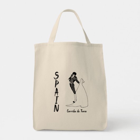 SPANJE Corrida de Toros (stierengevechten) Tote Bag (Achterkant)