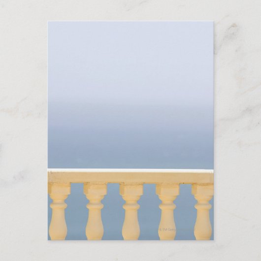 Spanje, Costa Blanca, Uitzicht van zee over balust Briefkaart (Voorkant)