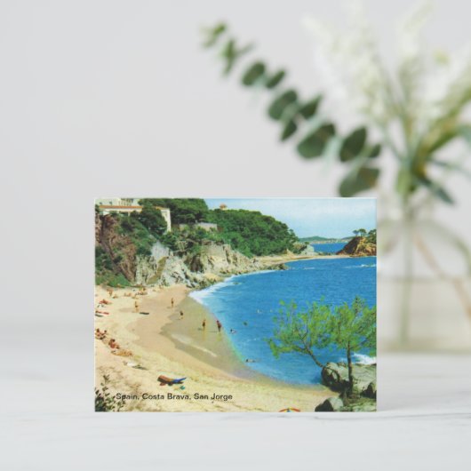 Spanje, Costa Brava, San Jorge Briefkaart (Staand voorkant)