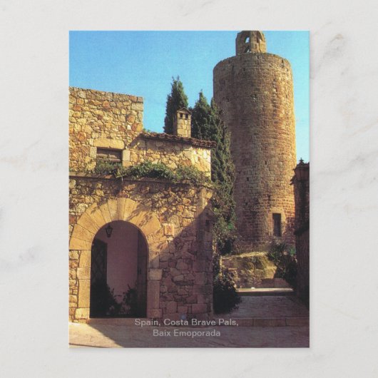 Spanje, Costa Brave Pals, Baix Emoporada Briefkaart (Voorkant)