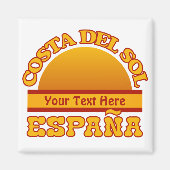 SPANJE Costa Del Sol aangepaste magneet (Voorkant)