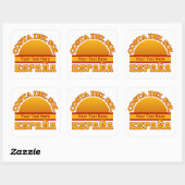 SPANJE Costa Del Sol douane-stickers Vierkante Sticker (Vel)