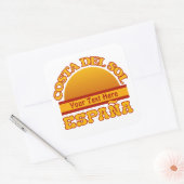 SPANJE Costa Del Sol douane-stickers Vierkante Sticker (Envelop)