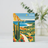 Spanje Costa Dorada Reizen Briefkaart (Staand voorkant)
