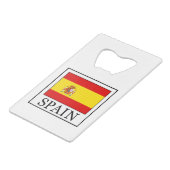Spanje Creditkaart Flessenopener (Voorkant Gekanteld)