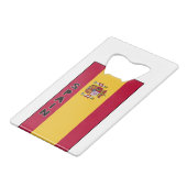 Spanje Creditkaart Flessenopener (Voorkant Gekanteld)