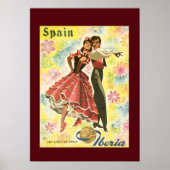  Spanje Dancer Travel Poster (Voorkant)