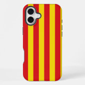 Spanje: de vlag van La Senyera Catalonia iPhone Hoesje (Achterkant)