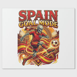 Spanje Doel Modus Skelet Aanvaller Naties Streetwe Cadeaupapier