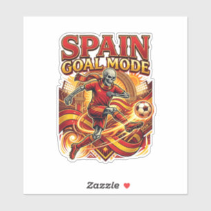 Spanje Doel Modus Skelet Aanvaller Naties Streetwe Sticker