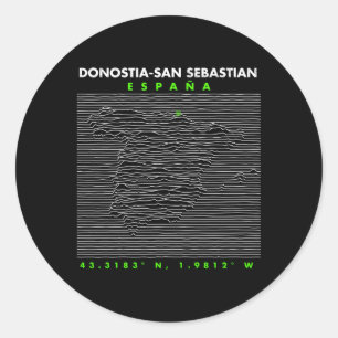 Spanje Donostia-San Sebastian Ronde Sticker