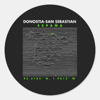 Spanje Donostia-San Sebastian Ronde Sticker