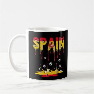 Spanje Dripping Flag Football Koffiemok