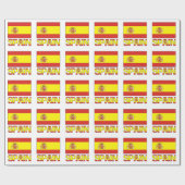 Spanje en de Spaanse vlag Cadeaupapier (Vlak)