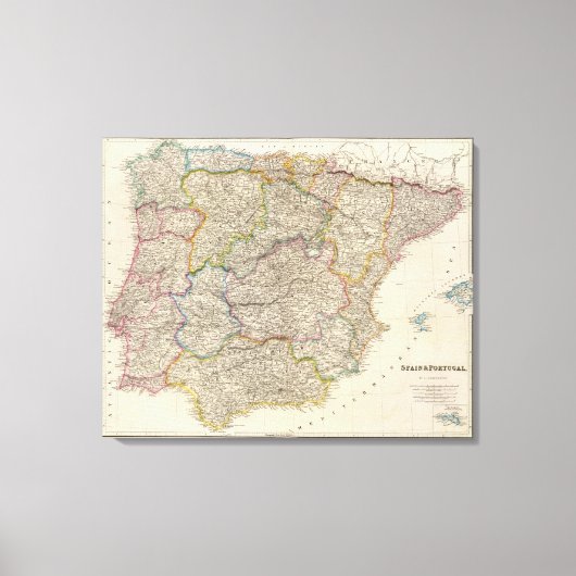 Spanje en Portugal 12 Canvas Afdruk (Voorkant)