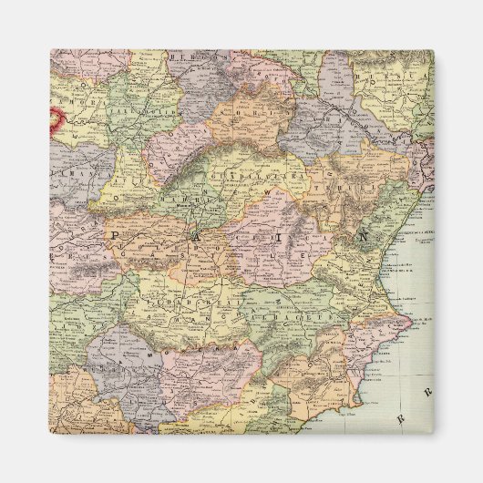 Spanje en Portugal 14 Magneet (Voorkant)