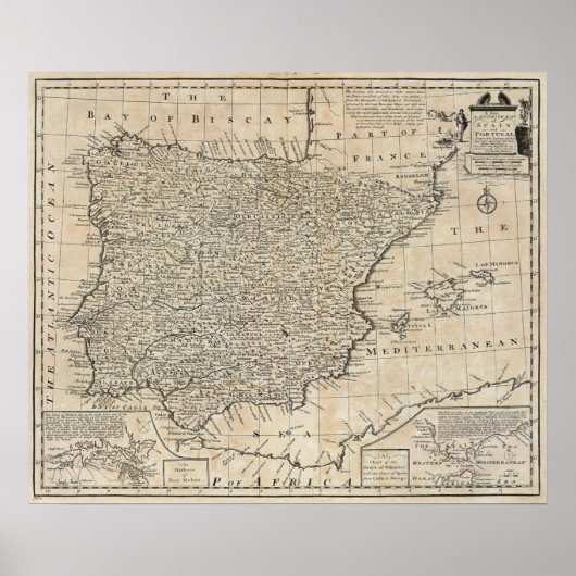 Spanje en Portugal 14 Poster (Voorkant)