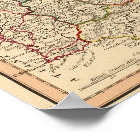 Spanje en Portugal 16 Poster (Hoek)