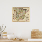 Spanje en Portugal 19 Poster (Keuken)