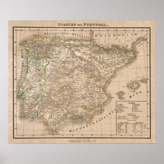 Spanje en Portugal 20 Poster (Voorkant)