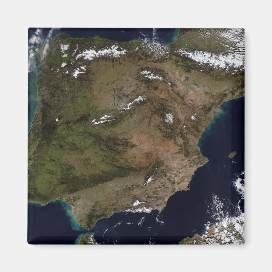 Spanje en Portugal 2 Magneet (Voorkant)