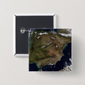 Spanje en Portugal 2 Vierkante Button 5,1 Cm (Voorkant /achterkant)