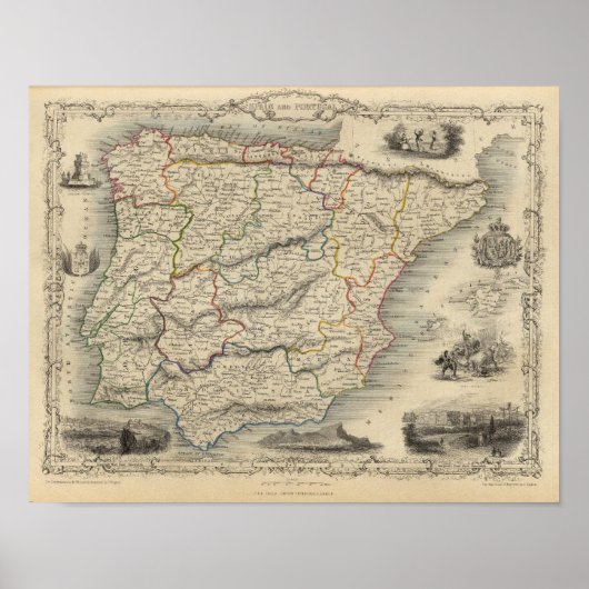 Spanje en Portugal 4 Poster (Voorkant)
