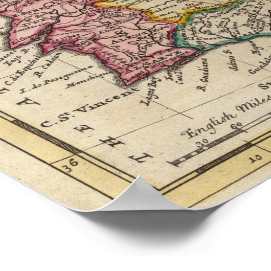 Spanje en Portugal 6 Poster (Hoek)