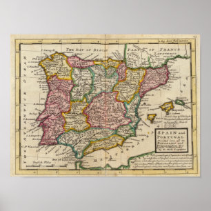 Spanje en Portugal 6 Poster