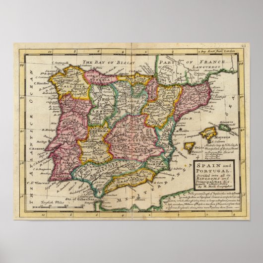 Spanje en Portugal 6 Poster (Voorkant)