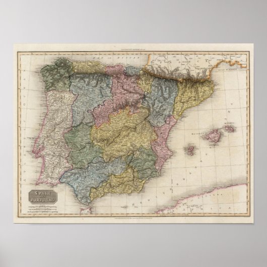 Spanje en Portugal 7 Poster (Voorkant)